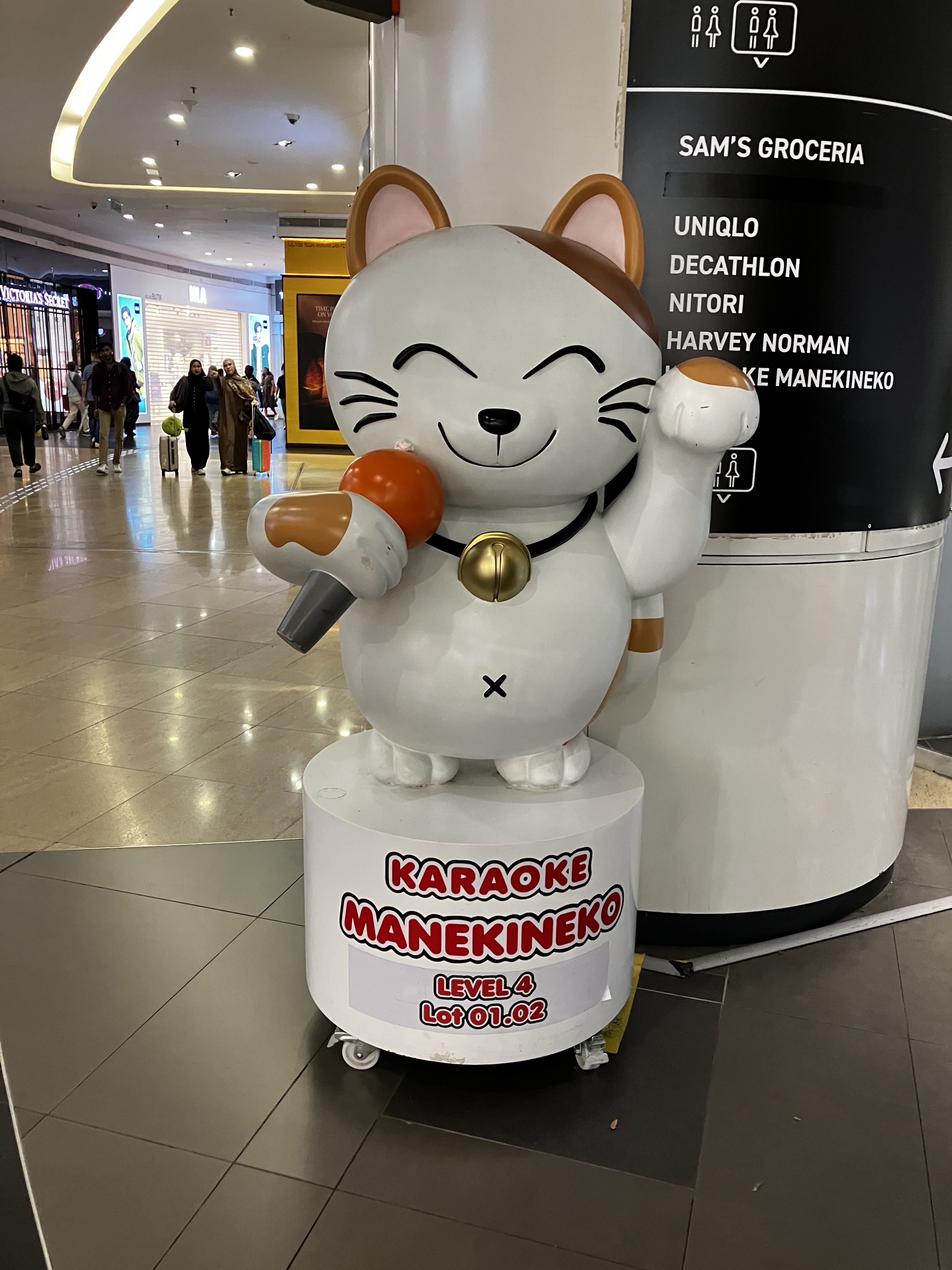 マレーシアのまねきねこ